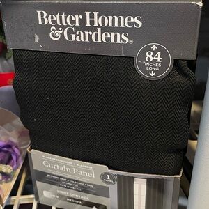 Better Homes And Gardens Black Curtain Panel
